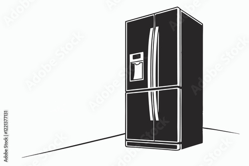 illustration of a refrigerator