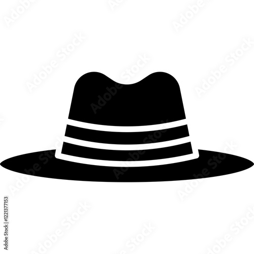 Hat II icon single vector illustration
