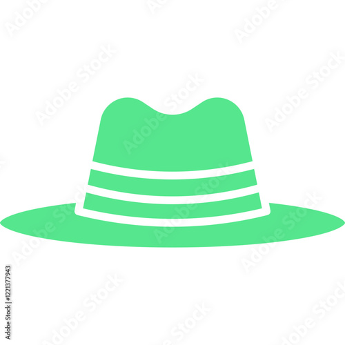 Hat II icon single vector illustration