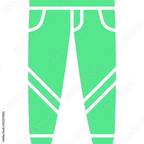 Trousers icon single vector illustration