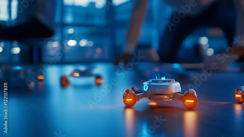 Wallpaper Mural Autonomous robot in modern workspace, showcasing advanced technology and innovation Torontodigital.ca