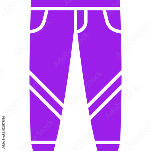 Trousers icon single vector illustration