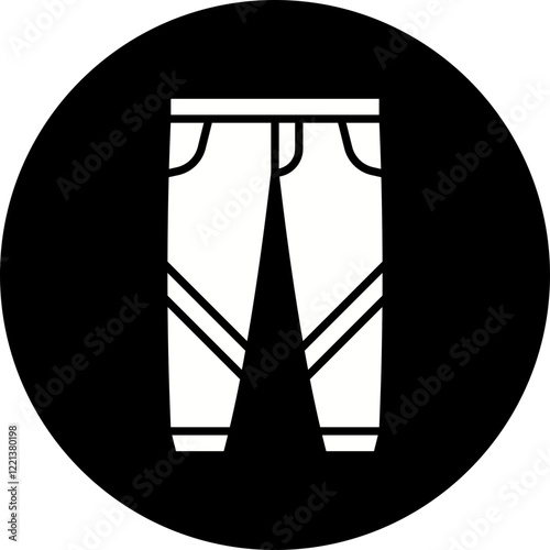Trousers icon single vector illustration