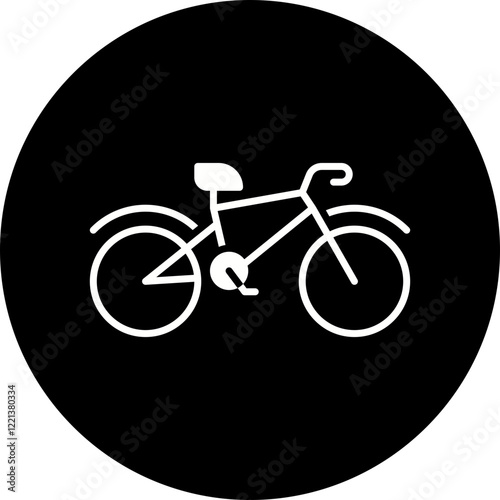 Bicycle I icon single vector illustration
