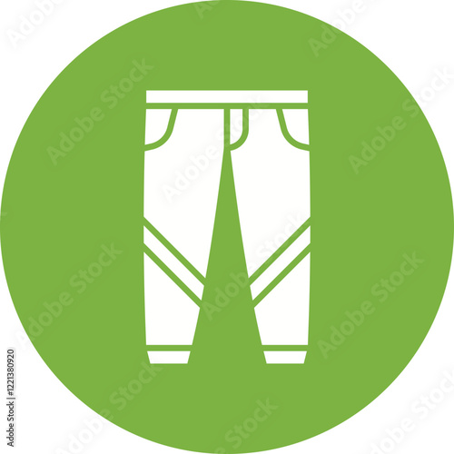Trousers icon single vector illustration