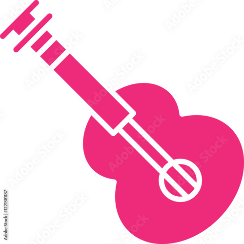 Guitar icon single vector illustration