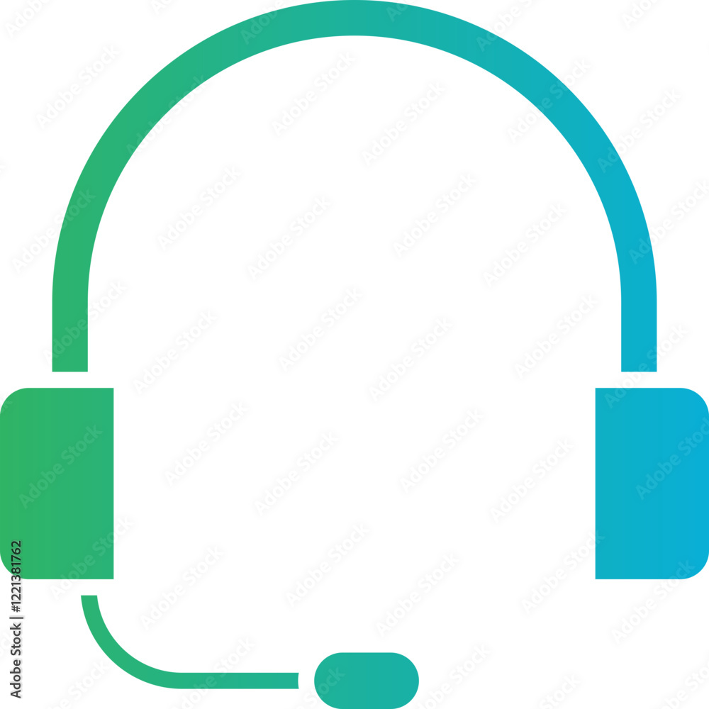 Headphones icon single vector illustration Headphones icon single vector illustration