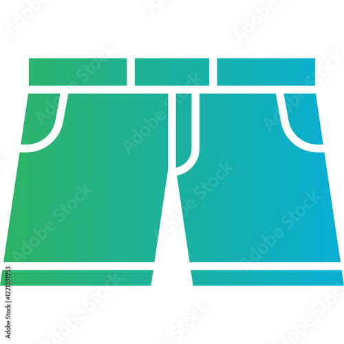 Shorts icon single vector illustration