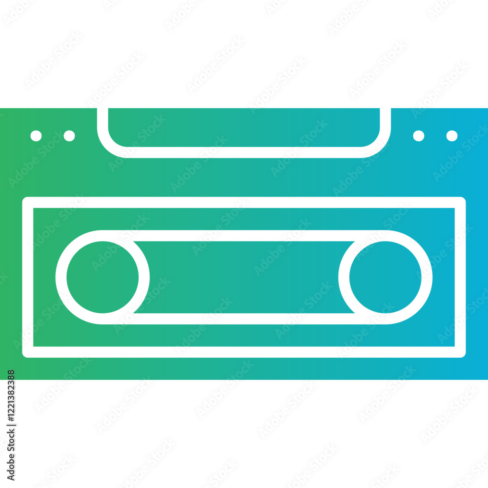 Obraz premium Casette Player icon single vector illustration