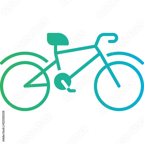 Bicycle I icon single vector illustration