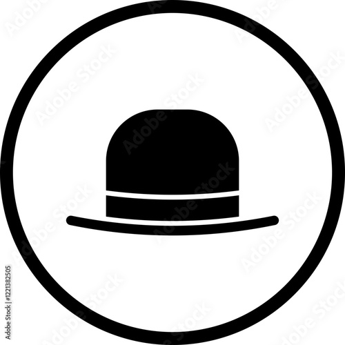 Hat I icon single vector illustration