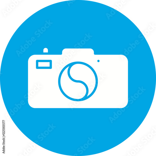 Camera icon single vector illustration