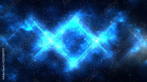 Cosmic Blue Energy Beams in Nebula