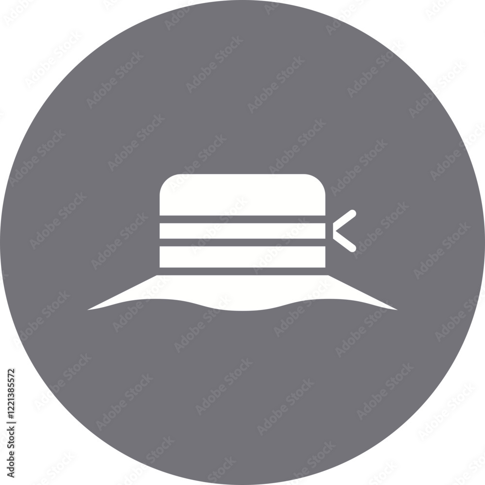 Women's Hat icon single vector illustration Women's Hat icon single vector illustration