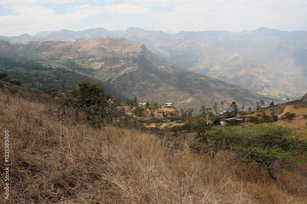Naklejka premium Kuntur Wasi archaeological complex, pre-Columbian ruins in Cajamarca, Peru.