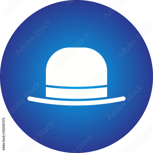 Hat I icon single vector illustration