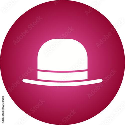 Hat I icon single vector illustration