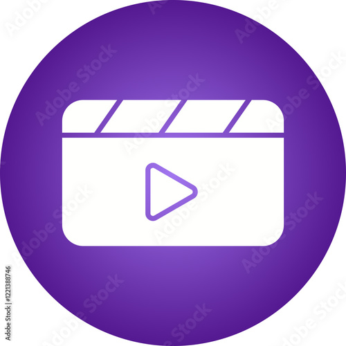 Reel icon single vector illustration