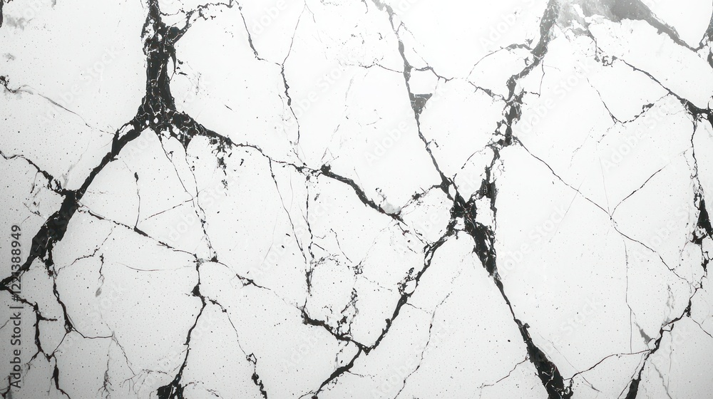 Obraz premium Cracked white marble texture background (1)