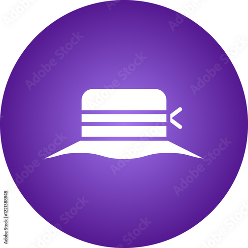 Women's Hat icon single vector illustration