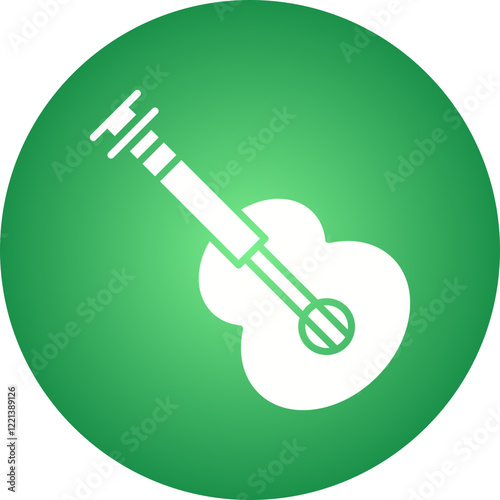 Guitar icon single vector illustration
