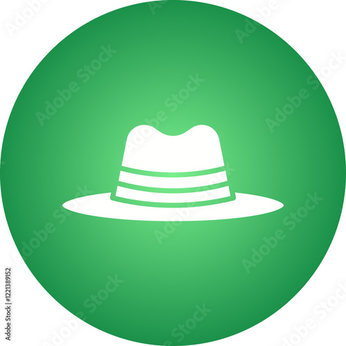 Hat II icon single vector illustration