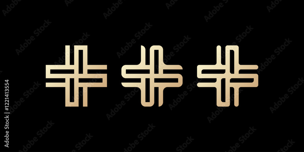 Obraz premium Elegant Plus Logo Design Vector Template.