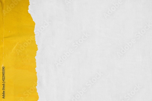 Old yellow white blank grunge posters backgrounds creased crumpled paper backdrop surface placard empty space for text