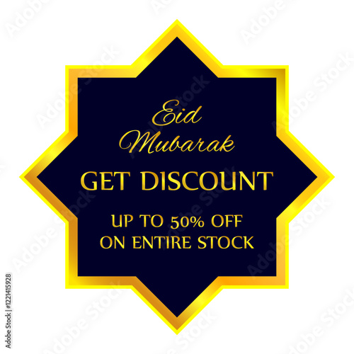 Eid offer vector button. 50%off button. discount button. eid special offer poster, banner.