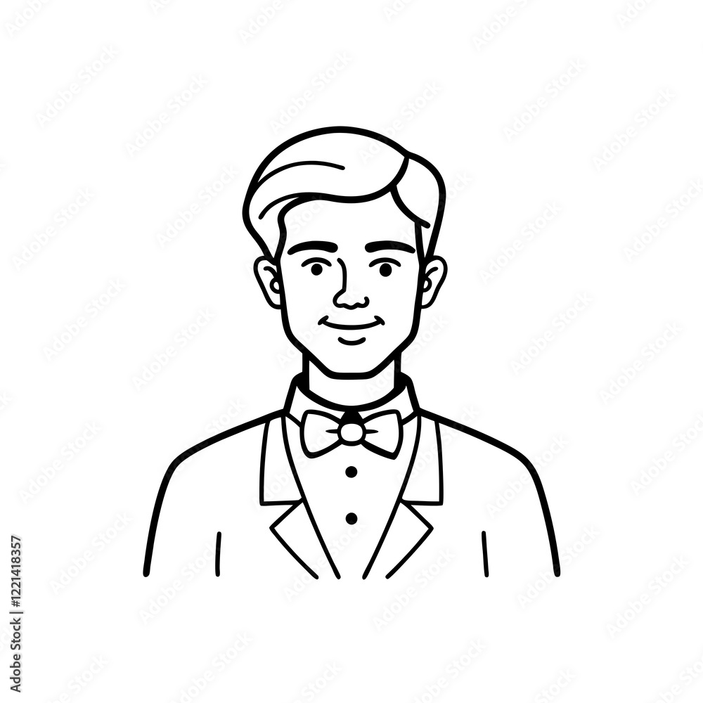 waiter icon on white background
waiter icon on white background