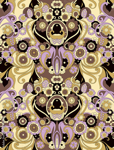 Artistic Digital Allover Pattern Design with Powerful Effects