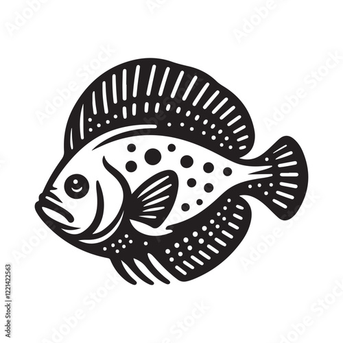 Versatile Flounder Fish Silhouette Vectors for Print and Digital Use