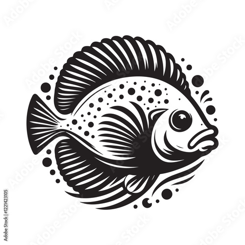 Versatile Flounder Fish Silhouette Vectors for Print and Digital Use