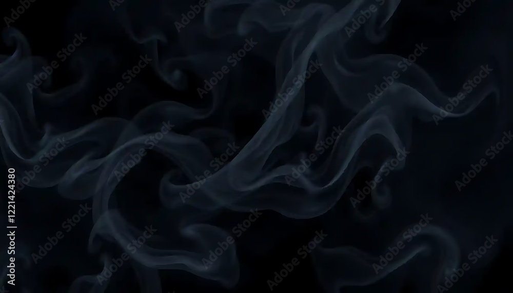 Obraz premium Dark Smoke Swirls Abstract Background Image