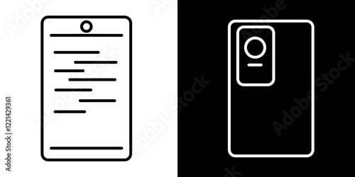 front and back view of phone icon