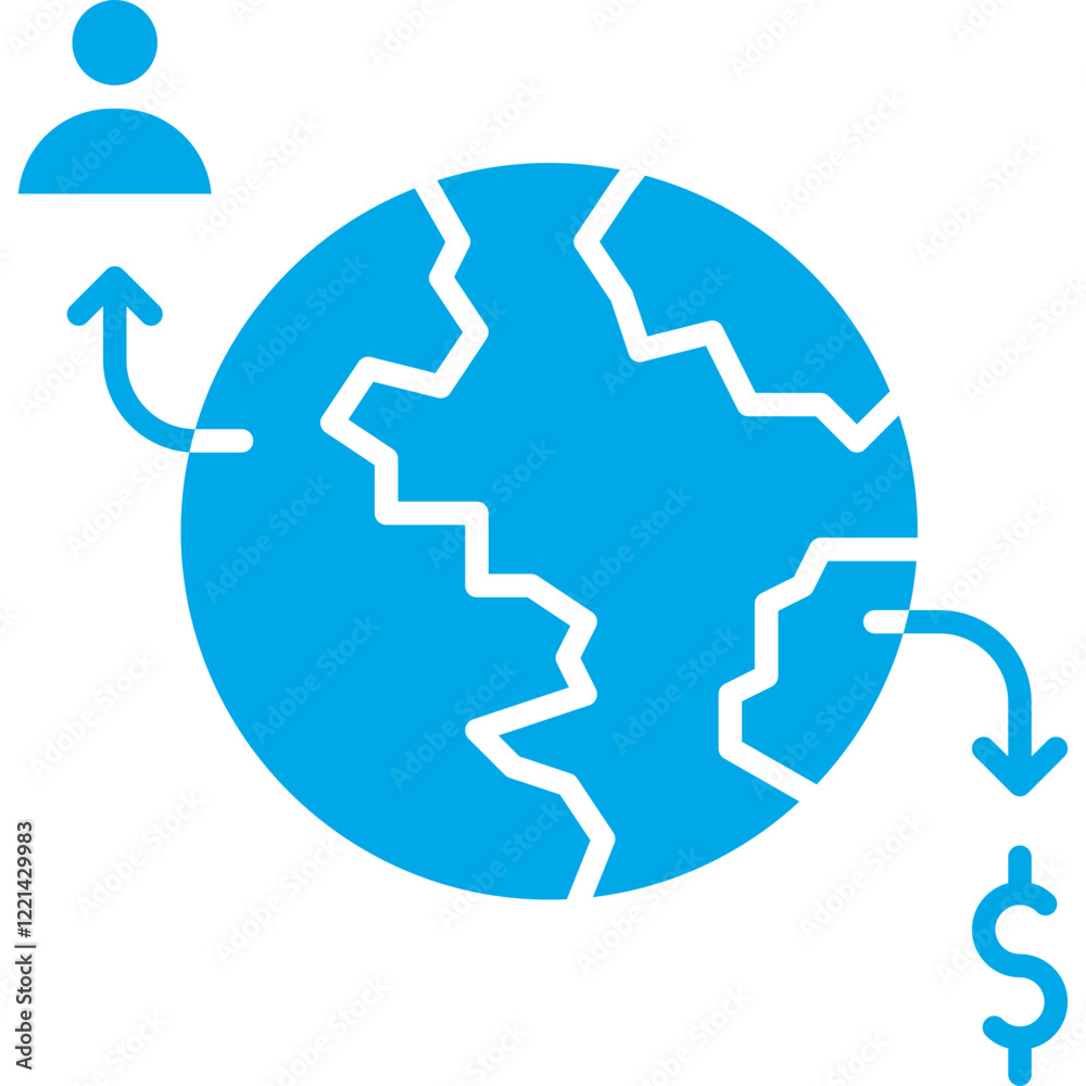 Out Source icon single vector illustration Out Source icon single vector illustration