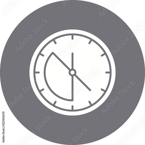 Working Time icon single vector illustration