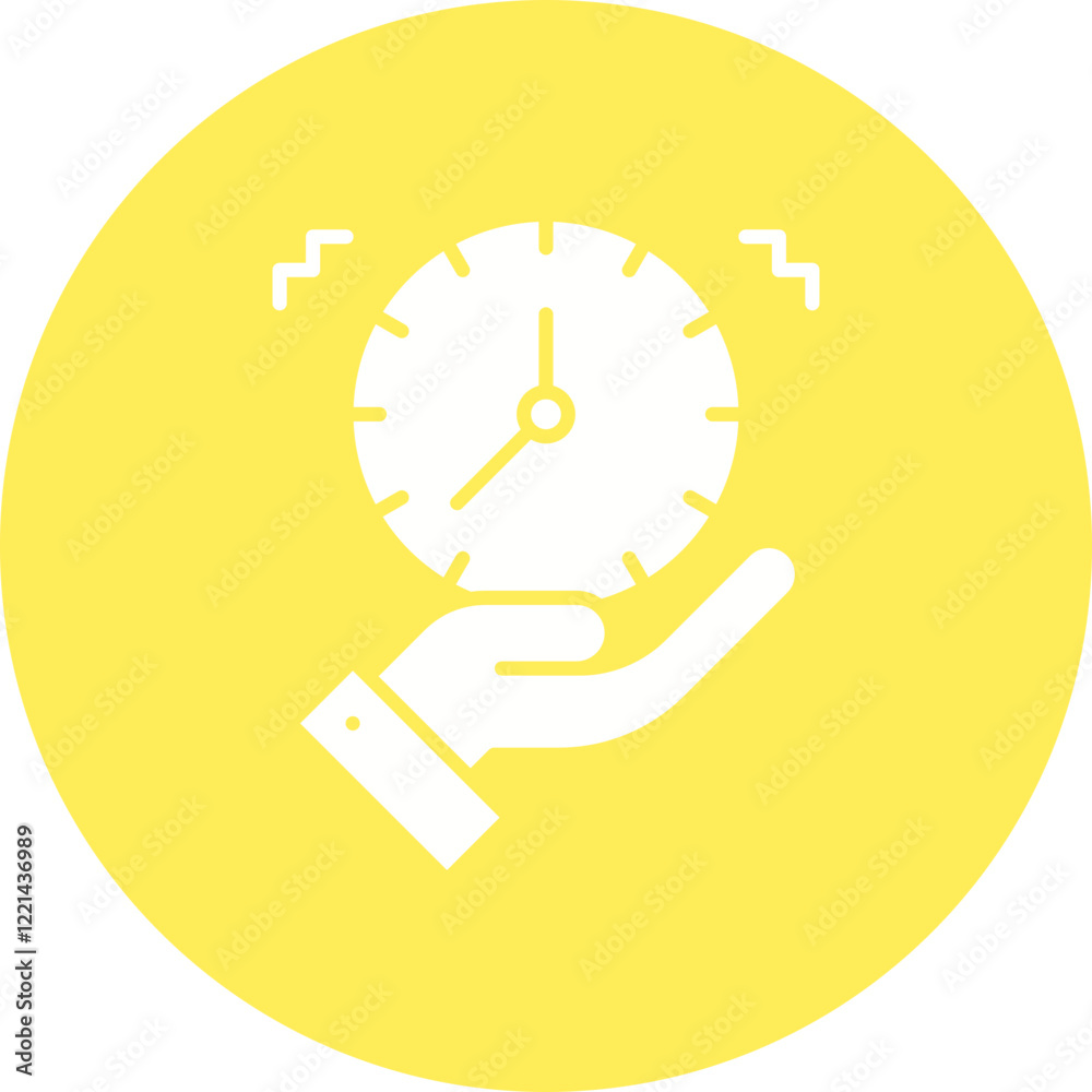 Time Management icon single vector illustration