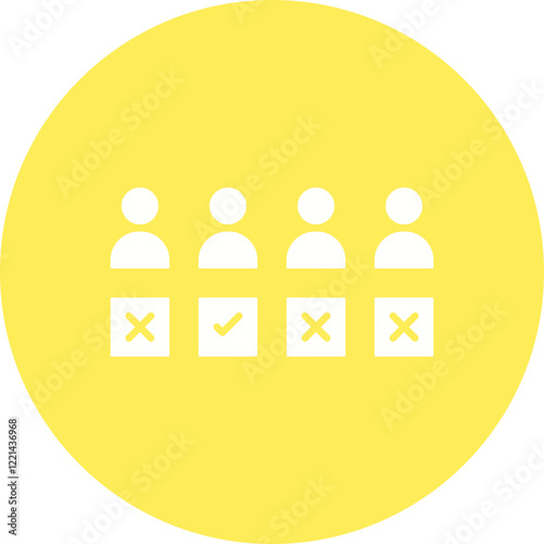 Selection icon single vector illustration