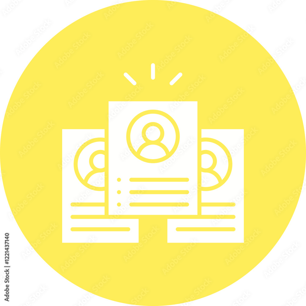 Candidate icon single vector illustration Candidate icon single vector illustration