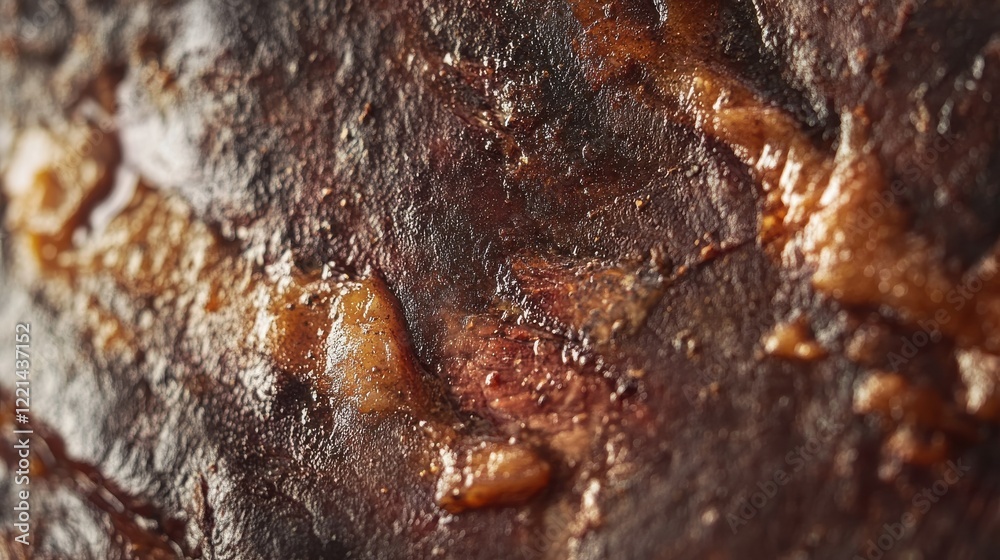 Close-up of juicy grilled steak with crispy charred edges and rich brown texture Close-up of juicy grilled steak with crispy charred edges and rich brown texture