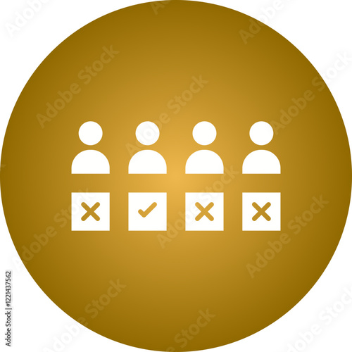 Selection icon single vector illustration