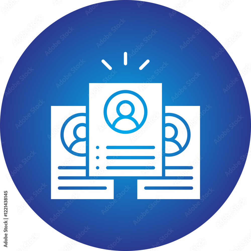 Candidate icon single vector illustration Candidate icon single vector illustration