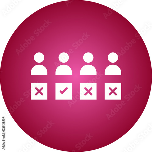 Selection icon single vector illustration