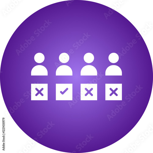 Selection icon single vector illustration