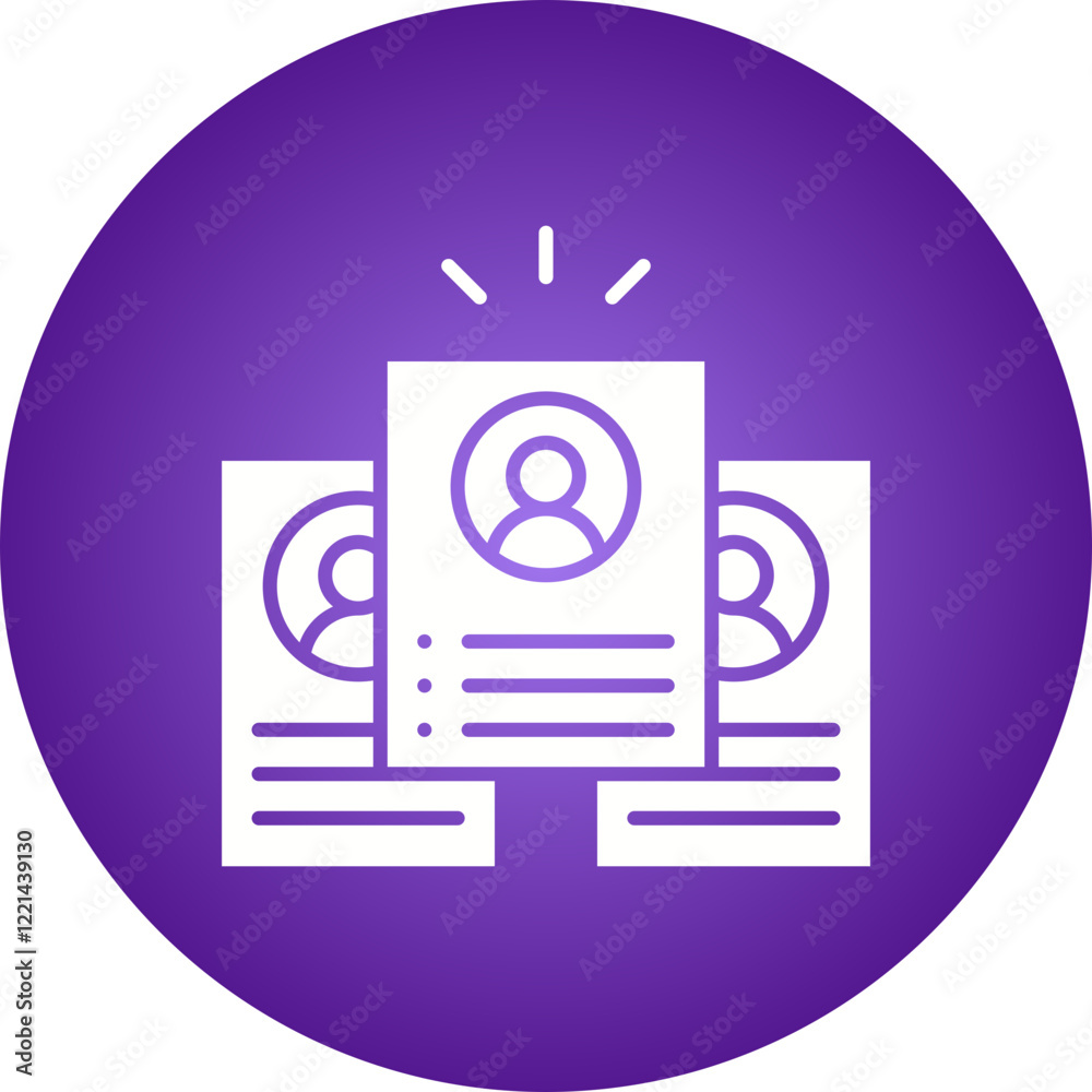 Candidate icon single vector illustration Candidate icon single vector illustration