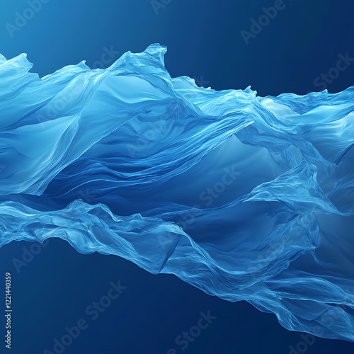 Wallpaper Mural Vibrant blue background showcasing exceptional crystal clear Torontodigital.ca