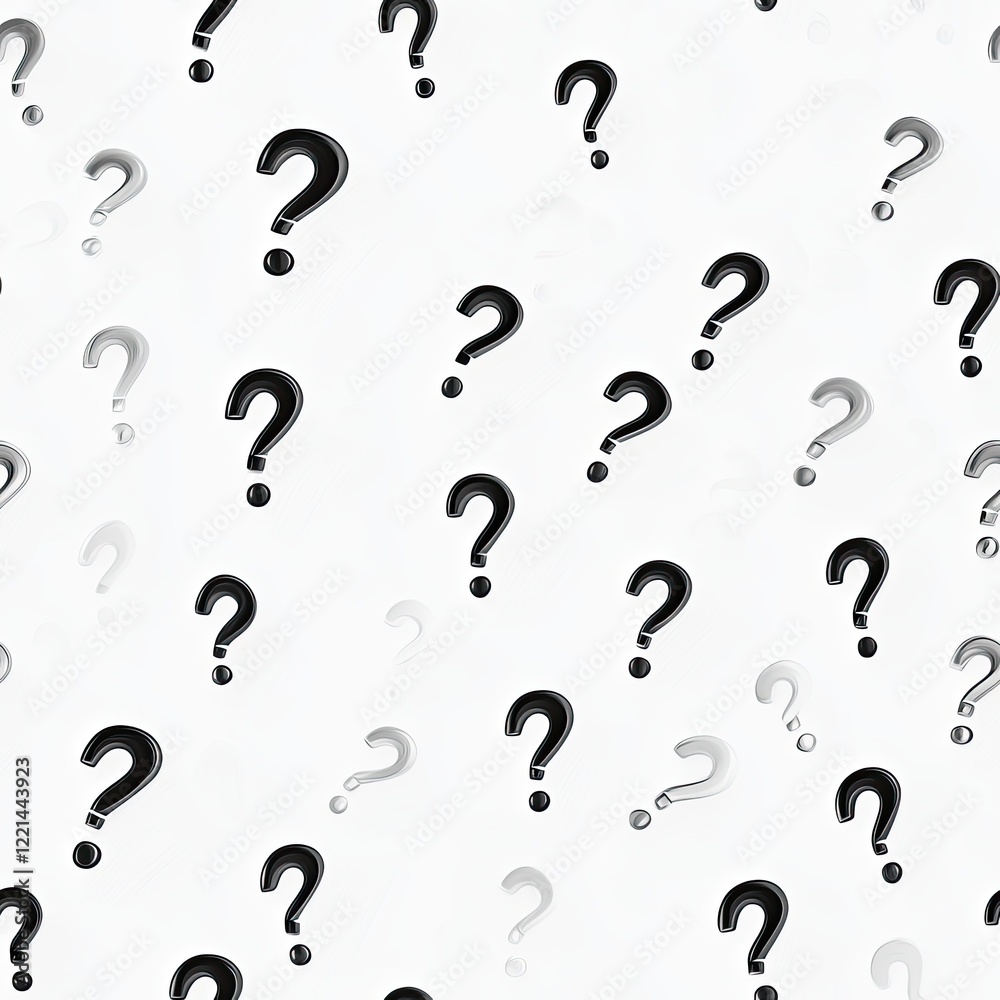 Colorful question marks in pink, blue, and yellow scatter across a dark background, creating a curious and fun pattern Colorful question marks in pink, blue, and yellow scatter across a dark background, creating a curious and fun pattern
