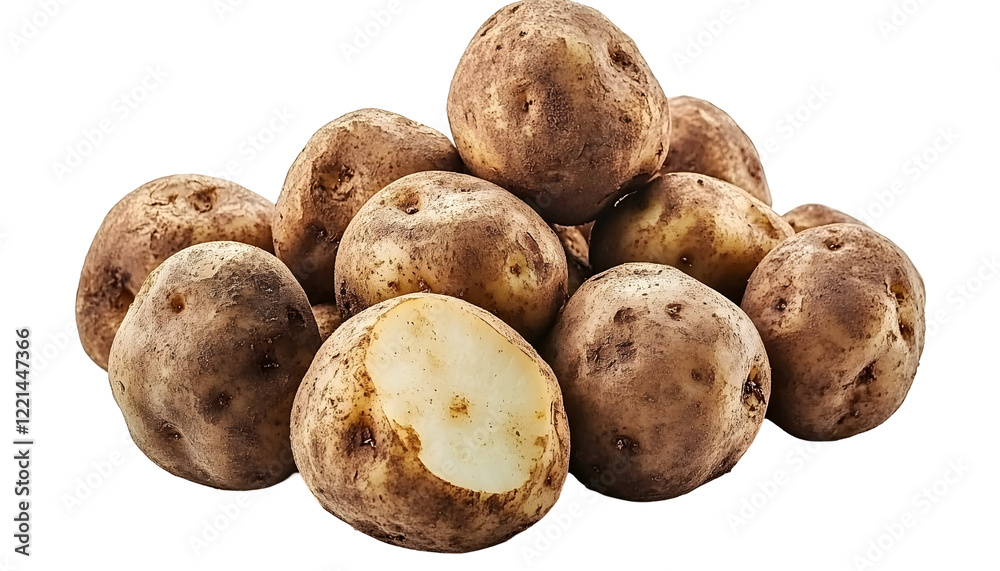 Pile of Organic Potatoes with Skin Pile of Organic Potatoes with Skin