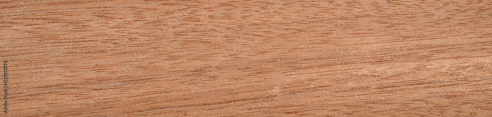 Okoume veneer with a fine, straight grain and soft sandy tones